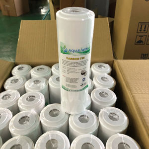 Filtre à charbon actif AQUA-WIN 10 pouces T33/KING-PRO, coque de noix de coco, durée de vie de 3 à 6 mois, élimination des odeurs et du chlore, usage domestique et commercial - Product Image 1