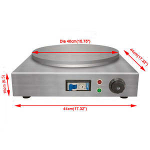 Machine à crêpes électrique automatique rotative professionnelle pour crêpes françaises de grande taille – Équipement de transformation alimentaire commercial - Product Image 3
