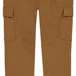 Men's Solid Color Cotton Cargo Joggers Elastic Waist Multiple Pockets Casual Winter Wear Quick Dry Lightweight Drawstring - Product Image 3