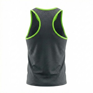 Camiseta Deportiva Personalizada al por Mayor para Hombre, Transpirable, de Malla, Tipo Stringer, 100% Algodón, Ecológica, de Secado Rápido - Product Image 2