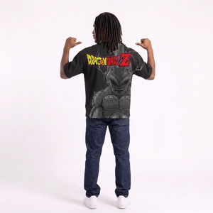 Camiseta de Hombre 100% Algodón con Estampado del Personaje Frieza, Manga Corta, Negra, Estilo Casual, Cuello Redondo, Diseño Holgado, Ecológica - Product Image 6