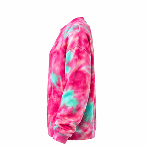 Sweat-shirt Tie-Dye Coupe Ample en Molleton de Coton – Fournisseur OEM de Vêtements – Qualité Supérieure, Confort et Style Moderne - Product Image 2