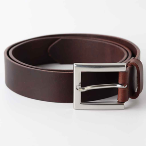 MAKUM INTERNATIONAL Cinturón Universal Cuadrado/Rectangular de Cuero Genuino Negro Marrón, Alta Resistencia, Duradero, Personalizable - Product Image 1