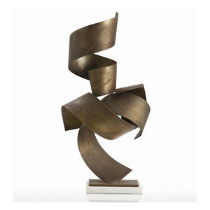 Escultura Abstracta de Aluminio Pulido de Primera Calidad, Estatua Decorativa de Lujo para Mesa, Decoración de Interiores para el Hogar - Product Image 5