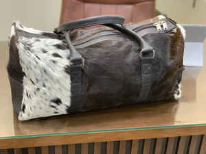 Bolsa de Viaje de Cuero Genuino de Primera Calidad con Cierre de Cremallera, Modelo LHDB-0167 - Product Image 2