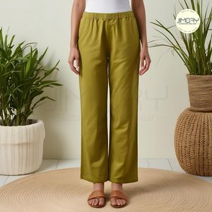 Venta al por mayor de pantalones casuales elegantes personalizados para las mujeres incluyendo pantalones cargo, pantalones holgados, pantalones de lino y pantalones para las mujeres - Product Image 4