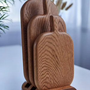 Planche à découper rustique en bois de Sheesham, faite à la main, finition polie, écologique, durable pour les tâches de découpe intensives en cuisine, alimentaire - Product Image 3