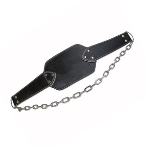 Ceinture de soutien dorsale en cuir extra large avec chaîne en acier robuste, durable, de haute qualité, respirante et personnalisable - Product Image 2