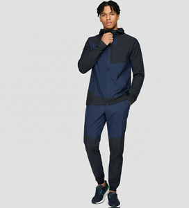 ชุดเซ็ตเสื้อฮู้ดกันลมแบบมีฮู้ดผ้าฝ้ายเฟรนช์เทอร์รี่ทรงหลวมและกางเกงขายาวทรงหลวม 2 ชิ้น สไตล์สตรีทแวร์ - Product Image 4