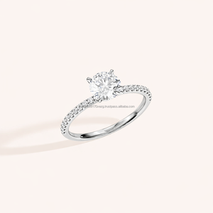 Most Selling Moissanite Engagement Ring <b>for</b> Classic Bridal Fashion Engagement and Wedding Ceremony Available At Best Price - Product Image 3