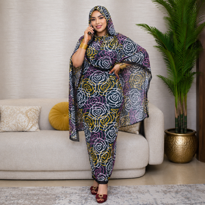 Tela Toub Sudanesa 100% Algodón para Mujer |   Toub Sudanés Tradicional Estampado de 58 Pulgadas de Ancho, Suave, Transpirable y de Calidad Premium - Product Image 4
