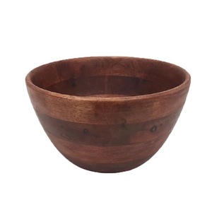 Tazones para Ensalada de Madera de Mango Ecológicos con Bordes Ondulados, Tazones de Madera para Fruta, Vajilla, Accesorios de Cocina, Tazones de Madera Orgánica para Servir - Product Image 2