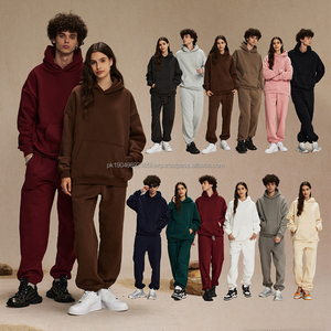 Sudaderas con capucha para hombre lisas teñidas lisas en blanco de mezcla de poliéster y algodón de gran tamaño con logotipo personalizado 400GSM - Product Image 1