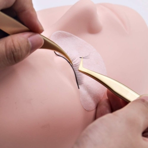 Offre Spéciale – Lot de Pinces à Cils Professionnelles en Acier Inoxydable Doré, Faible MOQ, Taille 14 cm, Haute Qualité pour Greffe de Cils Volume - Product Image 6