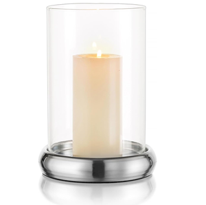 <b>Lantern</b> Style Glass Cylinder Candle Holder Christmas Home Decoration Heat Resistant Eco-Friendly for Living Room Dining Table - Product Image 1