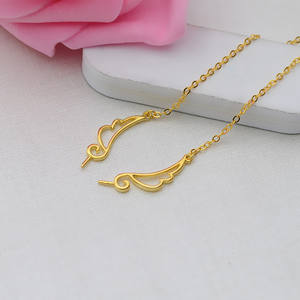 Collier en argent S925 fait à la main, ailes d'ange, Hangtuohan 369, ensemble de bijoux, perles à trous complets, chaîne en argent, colliers à perles tendance - Product Image 2