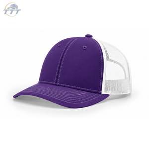 Casquette Trucker Marron et Blanche à 6 Panneaux Personnalisée en Gros, Broderie OEM ODM, Casquette Snapback en Maille, Fabrication en Usine - Product Image 2