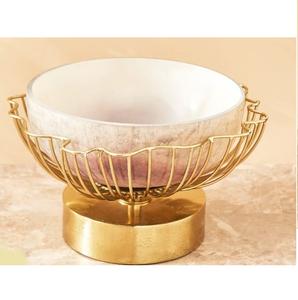 Nouveauté : Bol de service en métal de qualité supérieure, design artisanal, finition dorée, pour chocolat, en-cas, fruits secs - Product Image 1