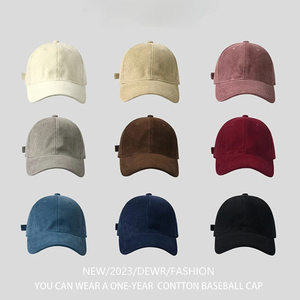 หมวกเบสบอลผ้าแคนวาสแบบปรับได้ 6 แผง คุณภาพสูง ผลิตตามสั่ง ขายส่ง 100% ผ้าฝ้าย สำหรับทุกเพศ พร้อมปักโลโก้ - Product Image 2