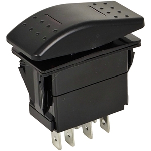 Interruptor Basculante de 7 Pines ON-Off-ON 91473127 Compatible con JLG con Luz Roja Carling - Product Image 2