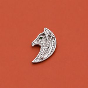 Broche con Cabeza de Caballo, Joyería de Moissanita en Plata S925 para Regalo de Boda o Fiesta - Product Image 3
