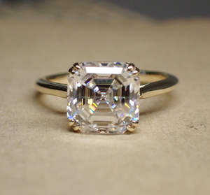 Igi/gia แล็บตัดเพชรวินเทจ14K สีเหลืองแหวนแต่งงาน/งานหมั้นใส่ได้ทั้งชายและหญิงสีขาวทองคุณภาพดีสำหรับงานปาร์ตี้ครบรอบ-คุ้มค่า - Product Image 1