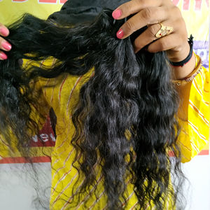 Venta al por mayor de extensiones de cabello peruano virgen natural sedoso ondulado paquete 100% procesamiento químico libre crudo barato cabello humano - Product Image 3