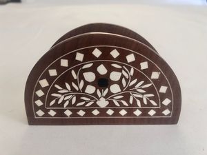 Metal Napkin <b>Holder</b> Flower Design Decorative <b>Tissue</b> Organizer Tabletop <b>Kitchen</b> Dining Display Stand - Product Image 5