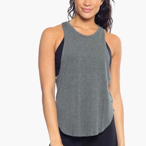 Wholesale Quick Dry Anti-shrink Custom Gym Workout Women's Breathable Sports Yoga Fitness Tank <b>Tops</b> For Women - Product Image 5