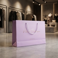 Sac en papier cosmétique holographique irisé, fait main, imprimé sur mesure, brillant arc-en-ciel, pour les marques de maquillage et de montres tendance