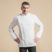 Vêtements de cuisine pour chef, uniformes de serveur et serveuse, veste de chef à manches longues pour homme, prix de gros, pour restaurant et hôtel