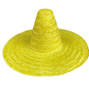 Natural Mexican Sombrero <b>Straw</b> <b>Hat</b> Wide Brim From Vietnam <b>Straw</b> Material For Beach Festival Costume And Event Decoration - Product Image 1