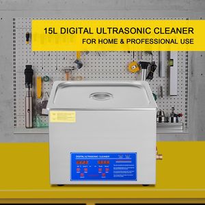 Pulitore a Ultrasuoni Digitale da 15L con Timer e Riscaldatore (40kHz) - Professionale ed Elettrico per Auto (110V) - Product Image 2