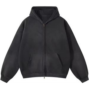 ผู้ส่งออกเสื้อฮู้ดดี้ขนาดใหญ่แบบ Private Label เสื้อฮู้ดดี้ขนาดใหญ่พร้อมขอบยางยืด เสื้อฮู้ดดี้สตรีทแวร์ บริการ OEM - Product Image 2