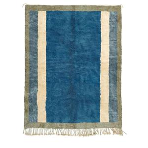Alfombra Beni Ourain Marroquí de Lana Anudada a Mano de Lujo, Diseño Bordado Estilo Indio, Lavable, para Uso en Interiores y Exteriores, por ITHL - Product Image 5
