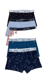 Calzoncillos bóxer elásticos de algodón transpirable con estampado de LICRA para hombre, pantalones cortos con estampado de cintura de diseño clásico - Product Image 2