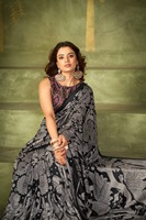 Sari indien traditionnel décontracté, imprimé Kalamkari, en tissu de soie Tussar, dernier design pour un usage quotidien, tenue élégante et confortable pour femmes