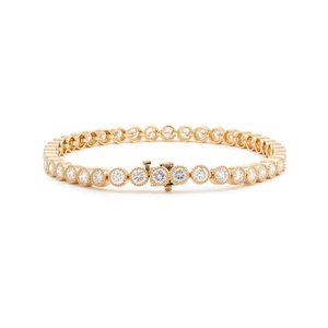 Bracelet chaîne à maillons en diamant moissanite pour femme, argent sterling 925, bijoux élégants et tendance, cadeau - Product Image 1