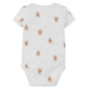 Combinaison bébé unisexe à manches longues en bambou, respirante, imperméable, écologique, avec fermeture éclair YKK bidirectionnelle, impression personnalisée, vente en gros pour nouveau-nés - Product Image 1