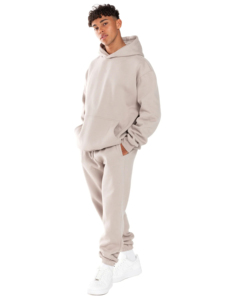Sweat à capuche streetwear personnalisé avec impression en relief, 500 g/m², épais, grande taille, pour hommes, essentiels, sweats à capuche surdimensionnés personnalisés - Product Image 2