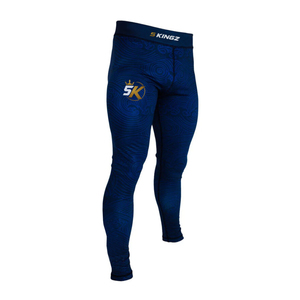 5KINGZ SPORTS Latest Style <b>Men's</b> Compression Spats Breathable Anti-Bacterial Elastic Waist Full Length Comfortable Yoga Wear - Product Image 2