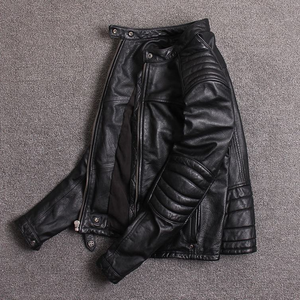 <b>Men's</b> Waterproof Custom Logo Leather Motorbike <b>Jacket</b> High Quality Motorcycle Leather WInter <b>Jacket</b> Vintage Design <b>Men's</b> Wear - Product Image 5
