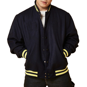 Latest Design Premium Quality Blue Color Varsity Jacket Letterman Jacket Custom <b>Boys</b> Varsity Jacket For Men's OEM Service - Product Image 5