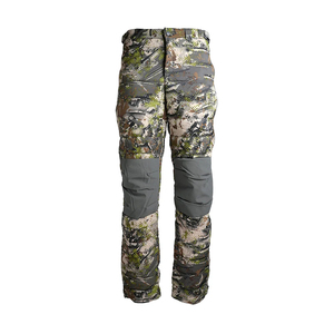 Pantalon de chasse pour homme en velours côtelé respirant et imperméable, camouflage extérieur, avec ceinture élastique et poches - Product Image 1