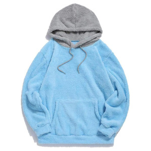 Sudadera con Capucha Sherpa para Hombre, de Felpa Gruesa, a la Moda, con Logotipo Personalizado, de Alta Calidad, para Invierno, Transpirable - Product Image 1