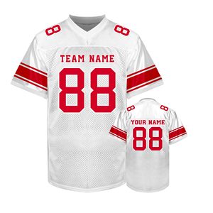 Maillot de football américain vintage en polyester et élasthanne, personnalisable pour équipe, anti-transpiration, impression DTF sur mesure - Product Image 5