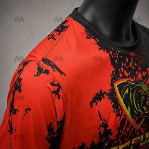 Camiseta Deportiva Personalizada para Hombre, Manga Corta, Cuello Redondo, Tejido de Punto, Secado Rápido, Ropa Deportiva de Equipo, Corte Regular, 120g, 100% Poliéster - Product Image 5