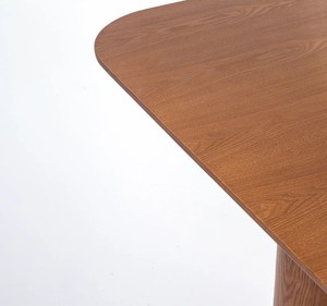 Ensemble de salle à manger en bois de style mid-century modern, 6 pièces, chaises à dossier rembourré, table rectangulaire, meubles pour la maison - Product Image 6