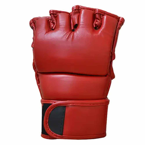 Hot Sale Customizable Leather MMA <b>Gloves</b> <b>Moisture</b> Wicking Lace-Up Closure for Wrist Support for Martial Arts Boxing - Product Image 3