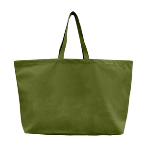 กระเป๋าผ้าแคนวาสธรรมดาขนาดใหญ่ สำหรับพิมพ์ลาย DIY  กระเป๋าหิ้วแบบเป็นมิตรกับสิ่งแวดล้อม - Product Image 1